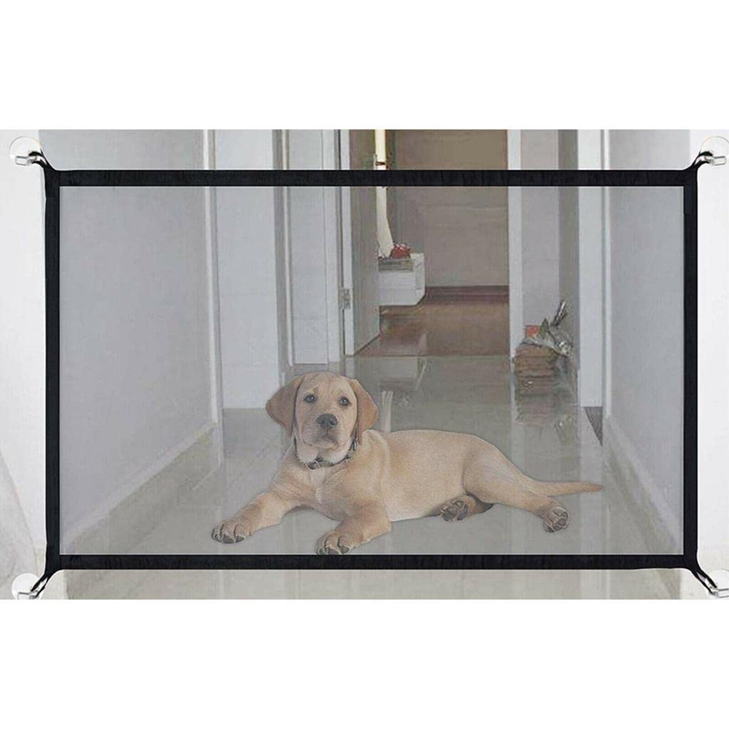 Poartă de Siguranță din Plasă pentru Câini și Bebeluși, 180 x 72 cm