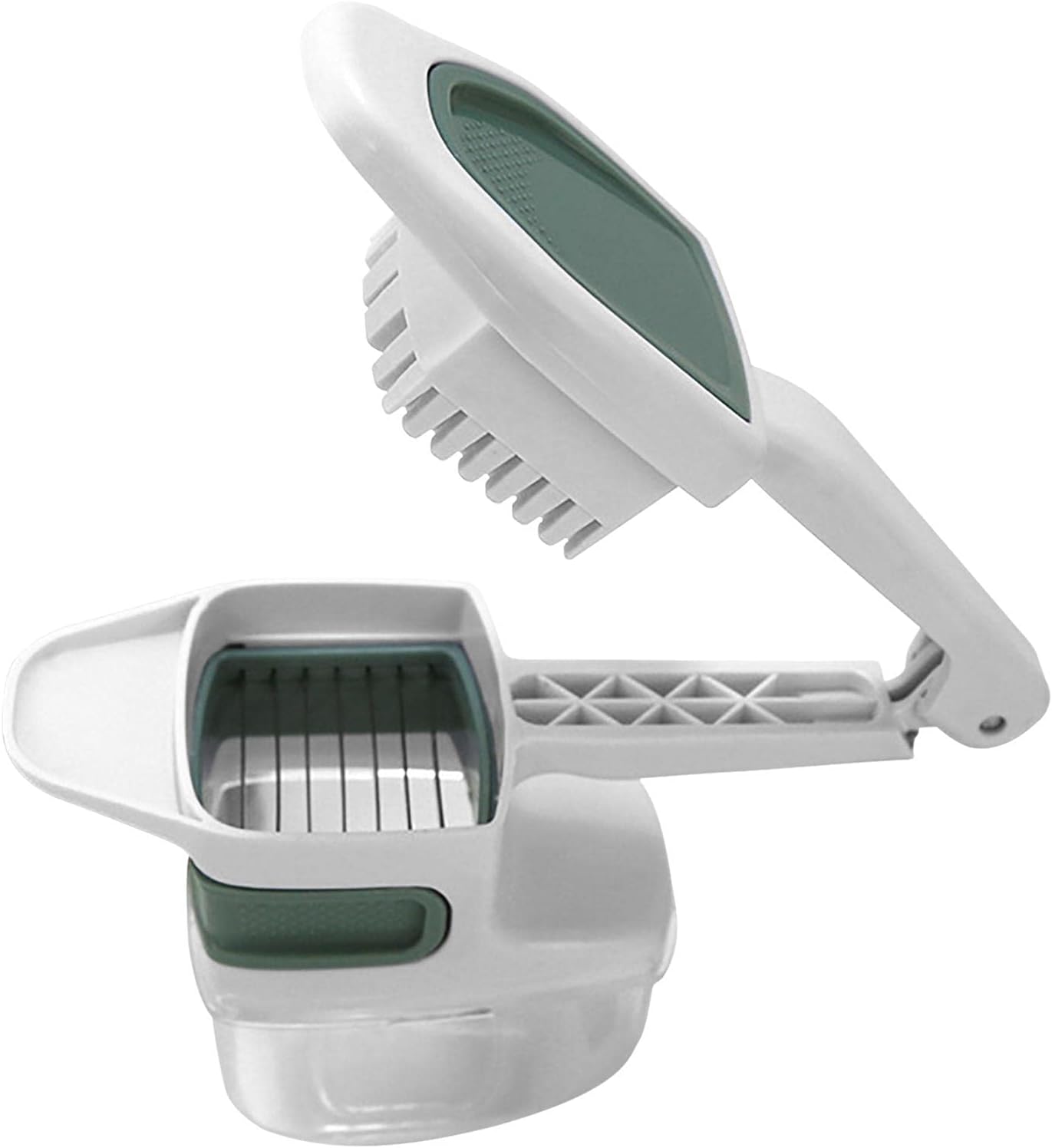 Tocator manual de legume 2in1 depozitare usturoi zdrobit