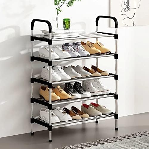 Organizator pantofi cu 5 niveluri – Raft reglabil pentru depozitare în hol, dormitor sau dressing