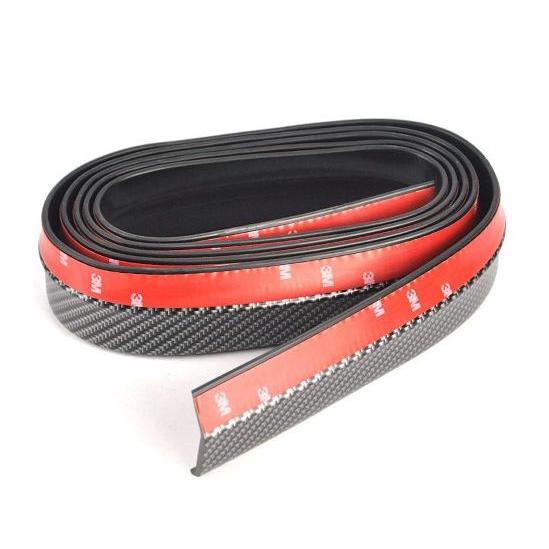 Protectie spoiler, prelungire bara fata/spate din cauciuc, culoare CARBON Negru-4