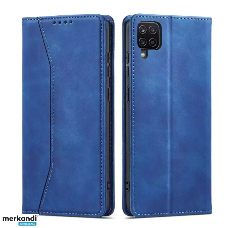 Husa Magnet Fancy Case pentru Samsung Galaxy A12 5G - Albastru