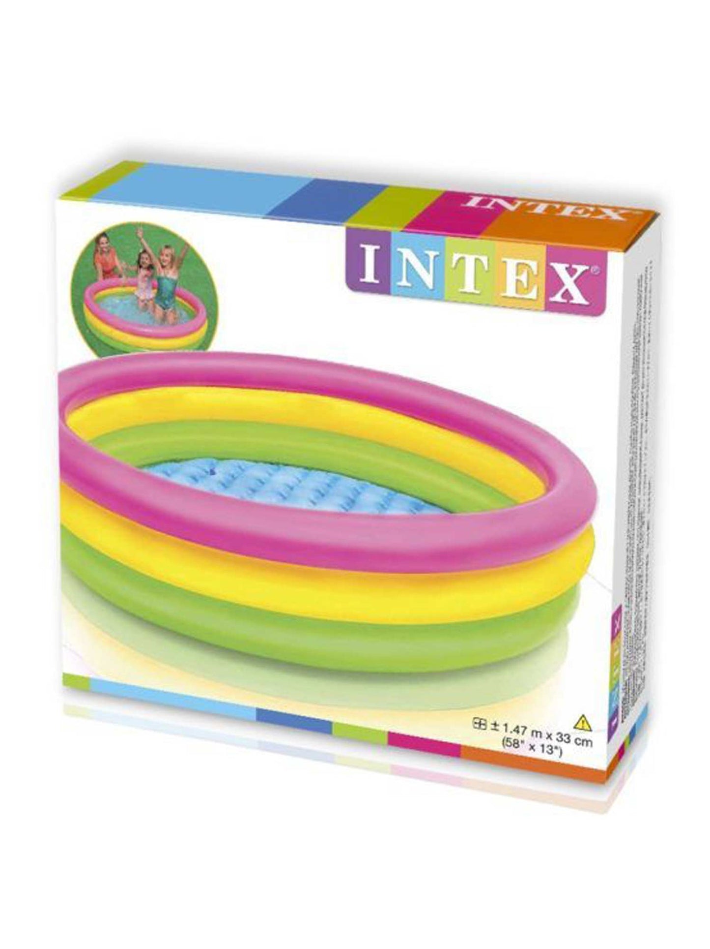 Piscină gonflabilă Intex Sunset Glow pentru copii – 61 x 22 cm / 86 x 25 cm