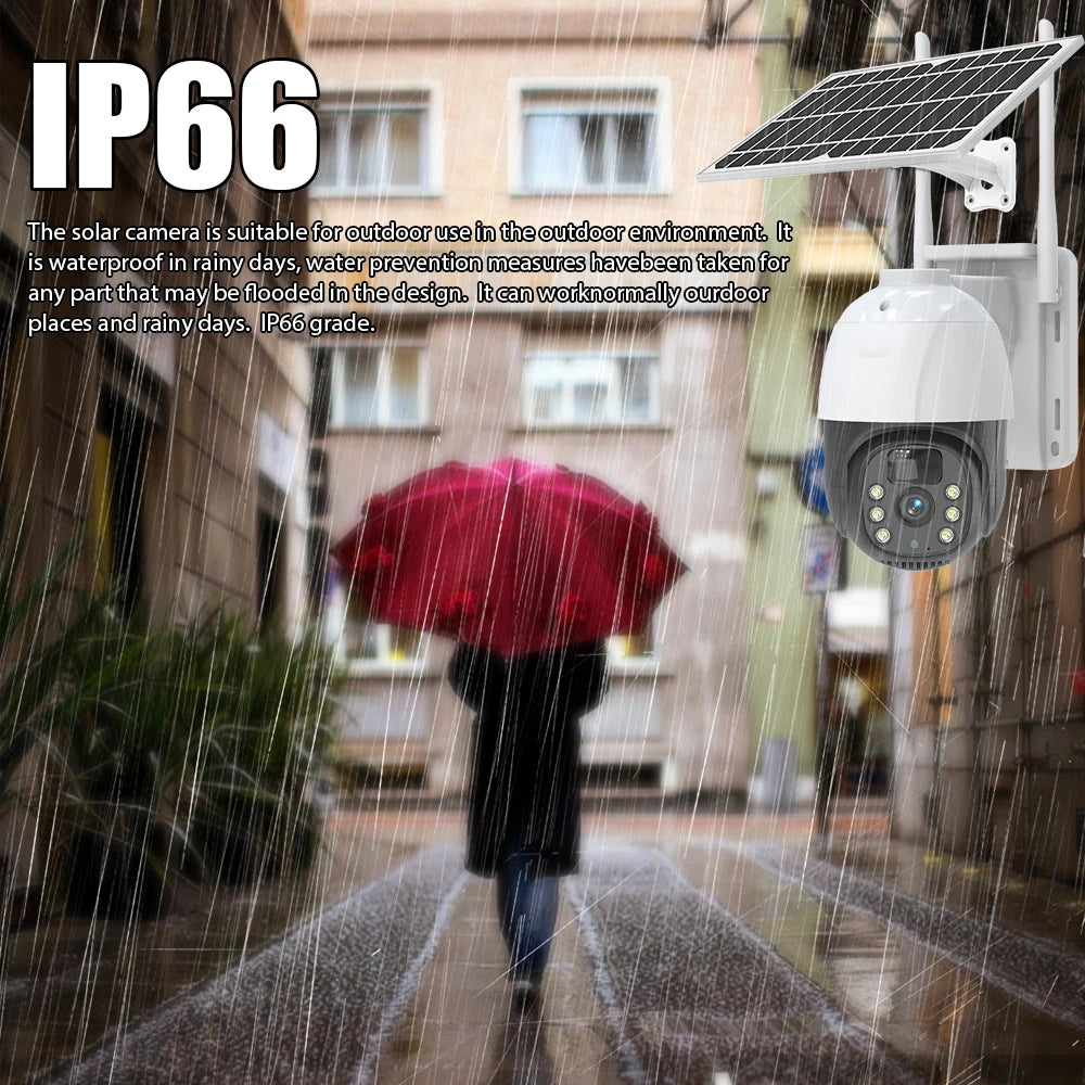 Camera solara cu slot sim 4G,cu senzori de miscare,night vision,microfon si difuzor incorporat, card 32/64GB