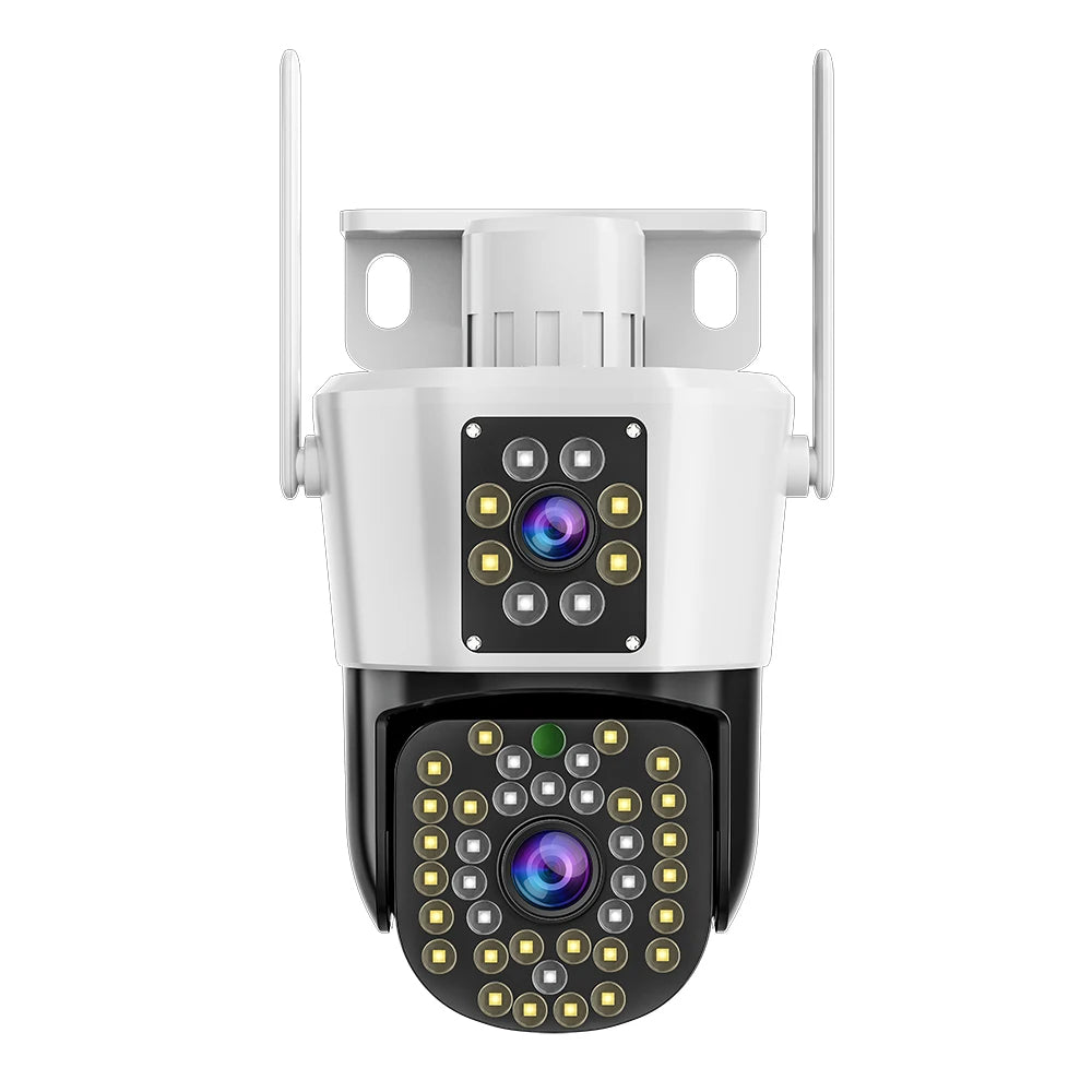 Camera Dubla Jortan - 6MP, Full HD 4K, LAN/WiFi cu Alarma, Detectare Umana, Recunoastere Faciala, IP 66