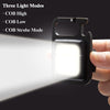 Mini lanternă LED tip  breloc cu lumină multifuncțională portabilă COB lanternă Camping cu încărcare USB  1+1