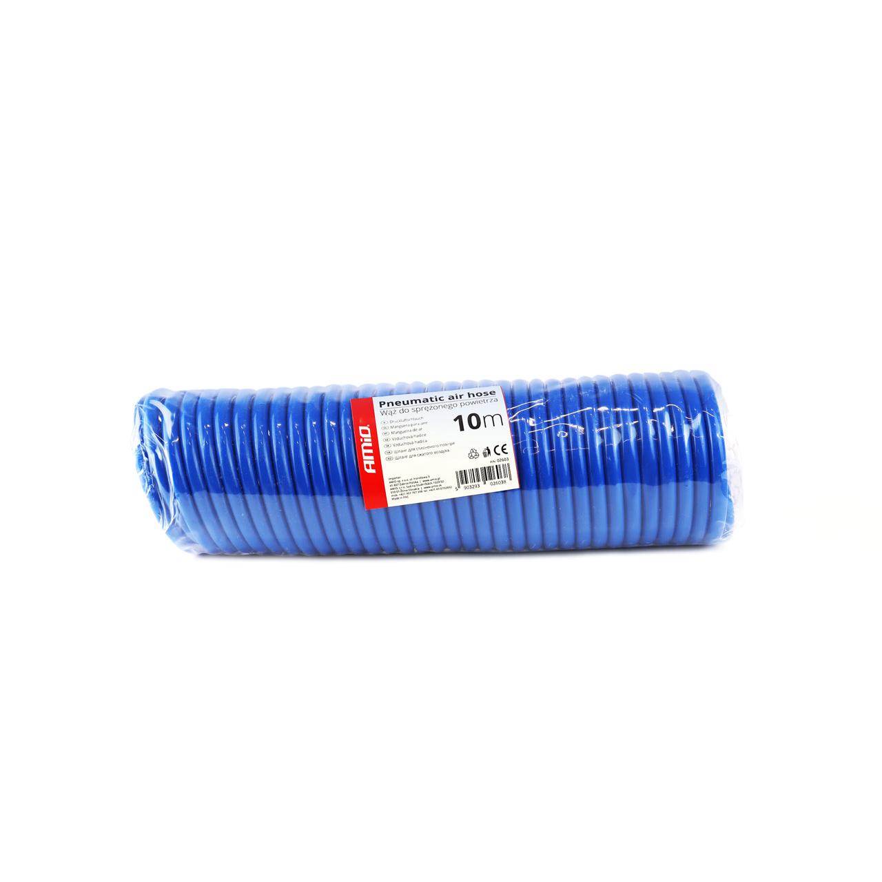 Furtun spiralat pentru aer comprimat din PE, 5 x 8mm, lungime 10m, PT-04-4