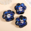 4 Jucarii Antistres Squishy, Flippy, cu Revenire Lenta, Model Cat Paw, 6.5x6.5 cm, 62g, Ambalaj Transparent, 4 Modele, Negru-Albastru-0