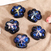 Jucarie Antistres Squishy, Flippy, cu Revenire Lenta, Model Cat Paw, Ocean Star, 6.5x6.1 cm, 62g, Ambalaj Transparent, 5 Modele, Negru-Albastru-0