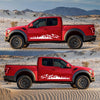 Set 2 stickere autoadezive pentru vehicule Off Road, model "Forest & Mountains", dimensiune 100 x 20 cm, culoare Alba-0