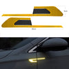 Set 2 stickere reflectorizante BUMERANG cu insertie Carbon 5D, culoare Galben-0
