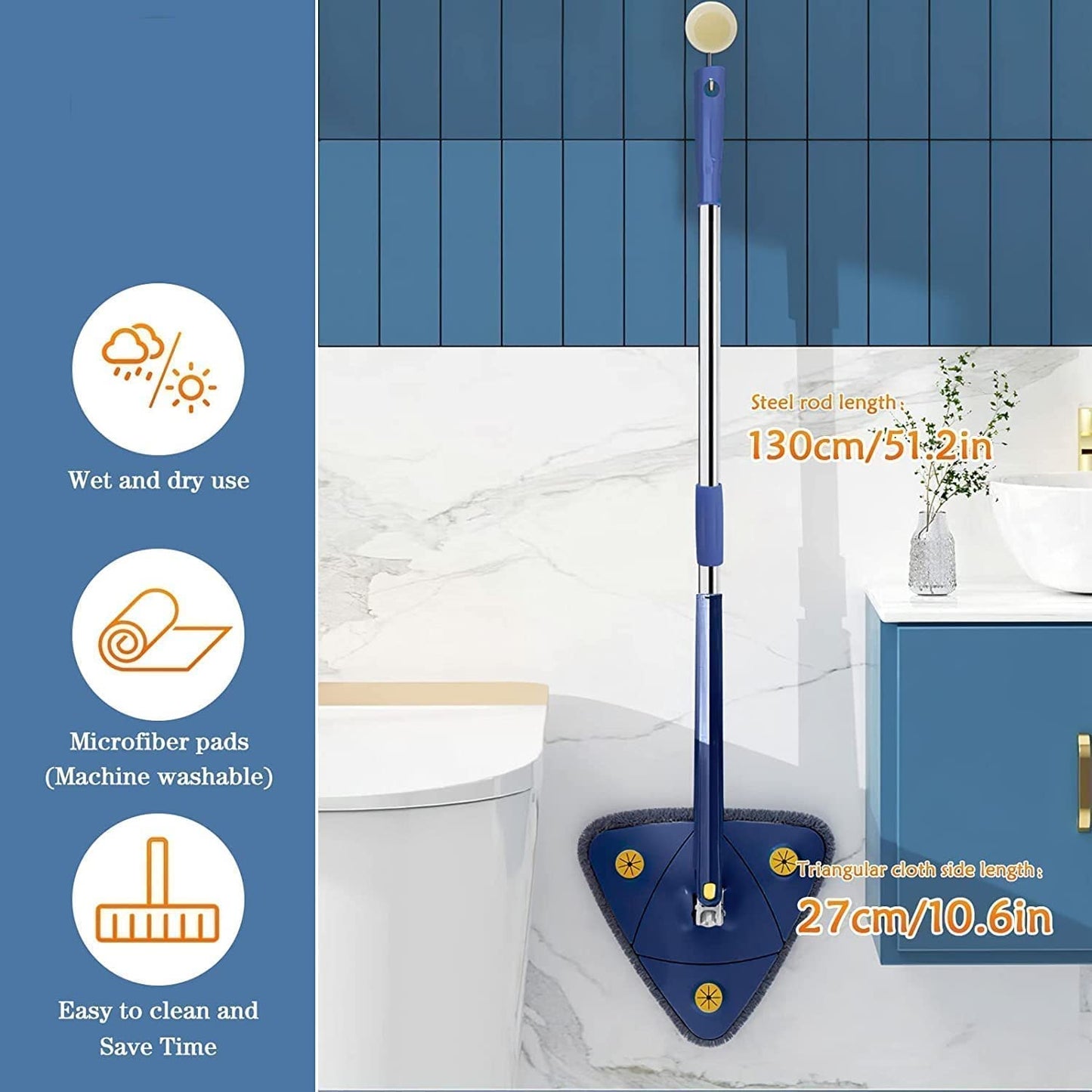 Oferta Specială 3în1: Mop Microfiber 360° Rotativ, Raft pentru Pantofi cu 10 Niveluri și Umeraș din Oțel Inoxidabil cu Două Bare Reglabile