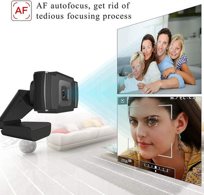 Camera Webcam HD cu Microfon Integrat – Plug & Play USB, Compatibilă cu Windows, Mac, Conferințe și Gaming