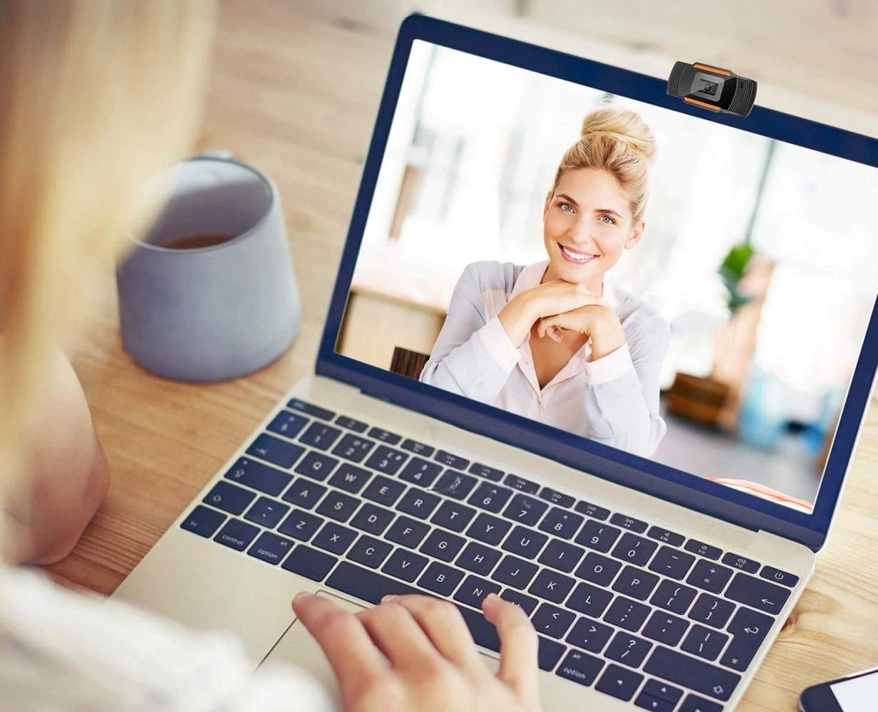 Camera Webcam HD cu Microfon Integrat – Plug & Play USB, Compatibilă cu Windows, Mac, Conferințe și Gaming