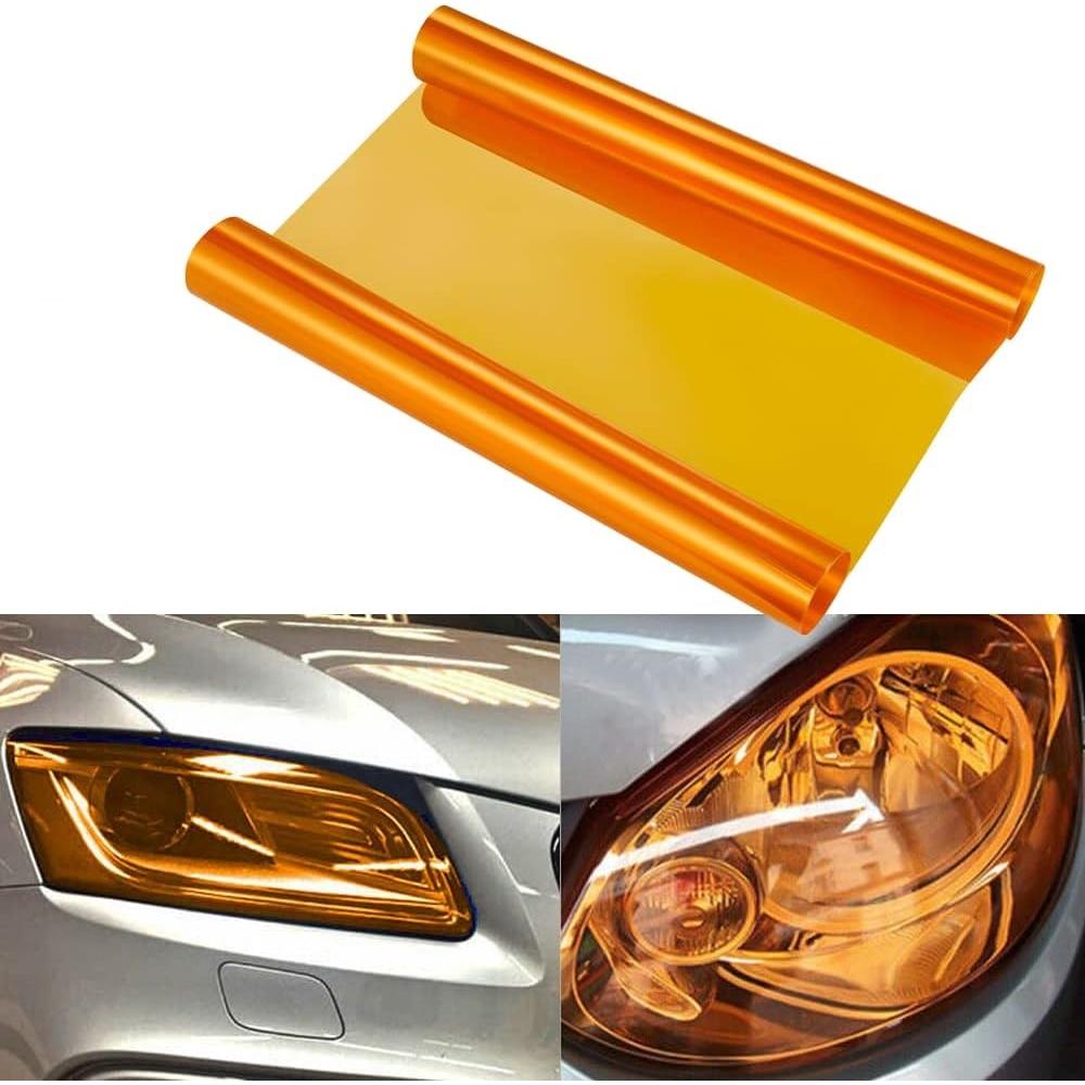 Folie protectie faruri / stopuri auto - Orange (pret/m liniar) - 034-0
