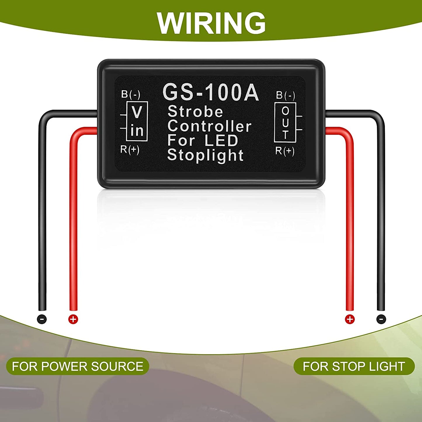Modul Strobo Flash pentru lampa Stop Frana, alimentare 12V - 24V, auto, moto, camion-4