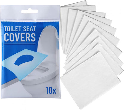 Pachet 10 x Folie Protecție pentru Colacul de Toaletă de Unică Folosință