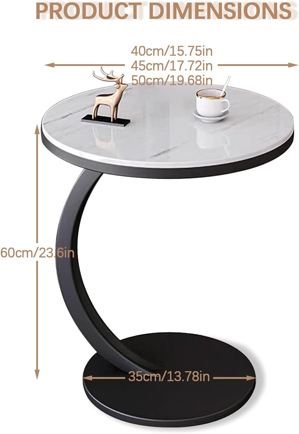 Masuta de Cafea pentru Living, Design Nordic și Minimalist, 60x40 cm