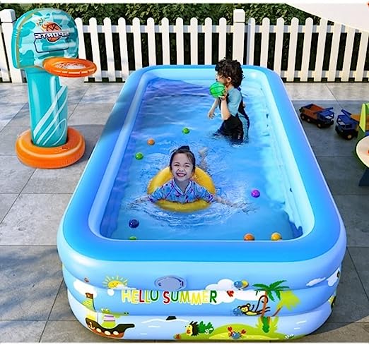 Piscina gonflabila pentru copii si adulti, cu 3 straturi si fund dublu - 5 dimensiuni
