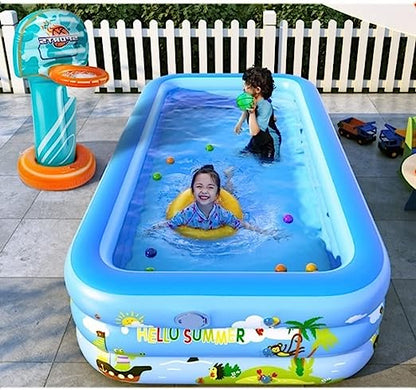 Piscina gonflabila pentru copii si adulti, cu 3 straturi si fund dublu - 5 dimensiuni