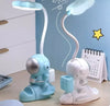 Lampa LED cu functie suport telefon, astronaut alb/turcoaz