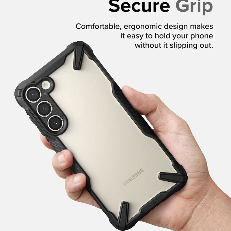 Husa Ringke Fusion X Design pentru Samsung Galaxy S23 Plus - Camo Black