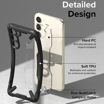 Husa Ringke Fusion X Design pentru Samsung Galaxy S23 Plus - Camo Black