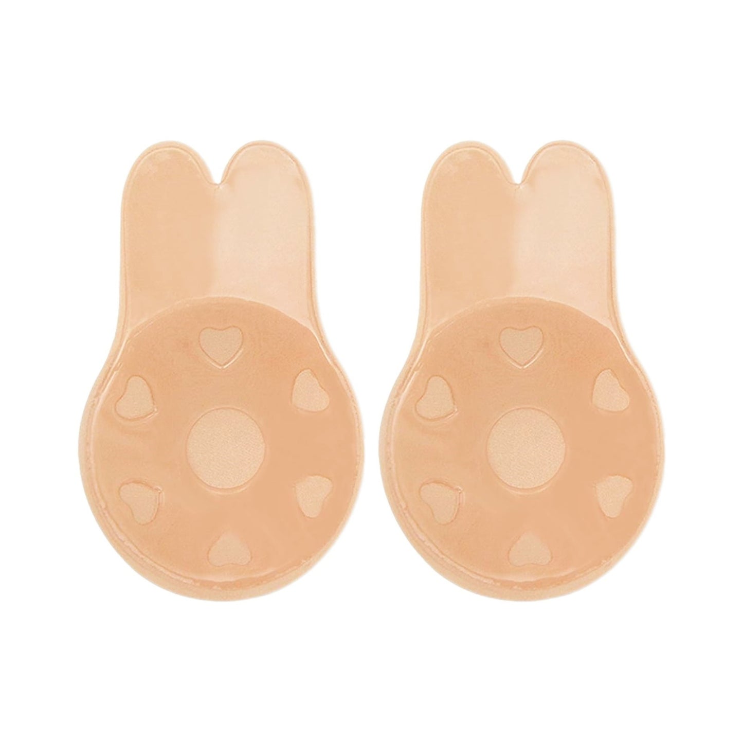 Sutien Invizibil cu Silicon Autoadeziv, Flippy, Efect de Push-Up, Fara Bretele, Reutilizabil, Liftup, Marime Universala, 10.5 cm, Bej-2