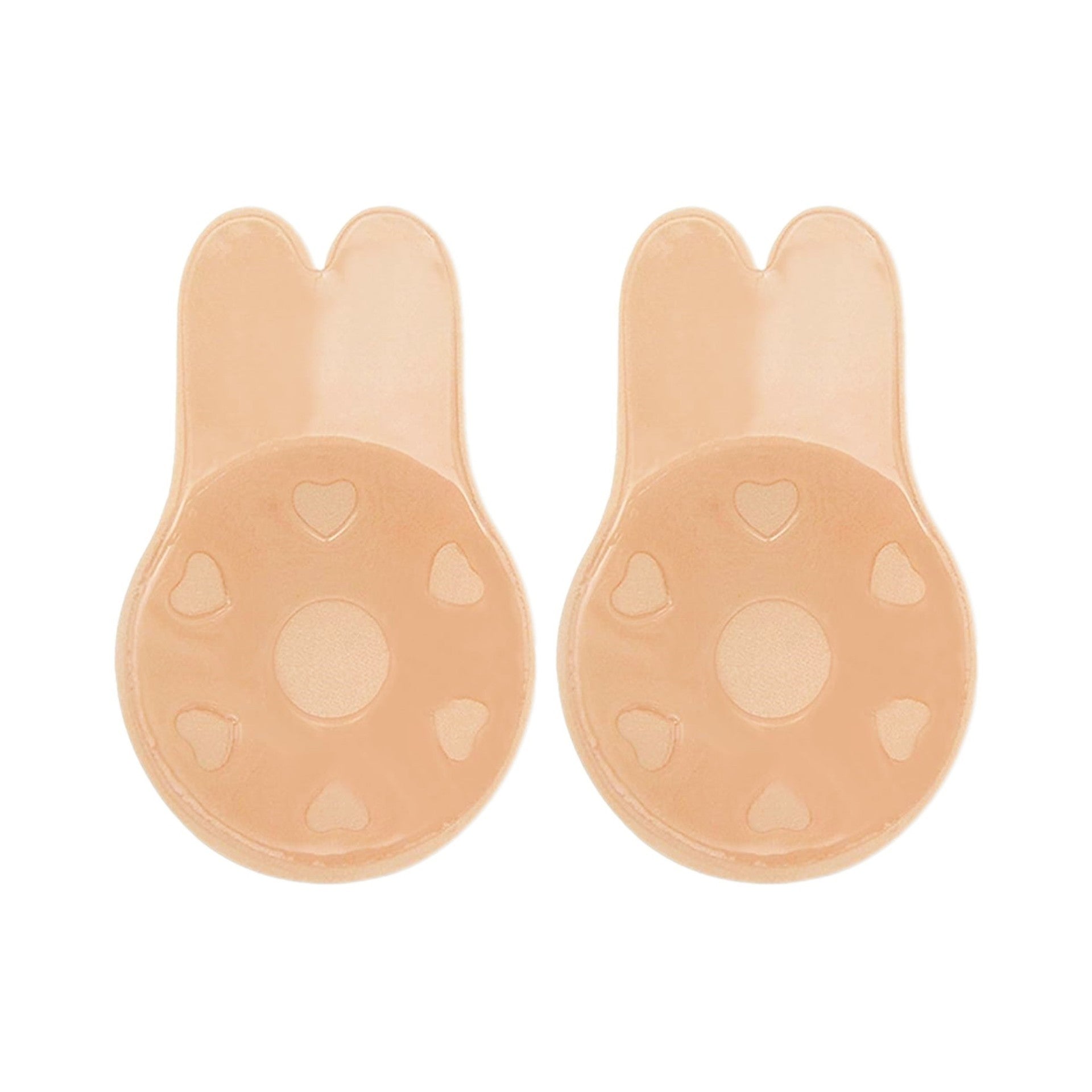 Sutien Invizibil cu Silicon Autoadeziv, Flippy, Efect de Push-Up, Fara Bretele, Reutilizabil, Liftup, Marime Universala, 10.5 cm, Bej-2