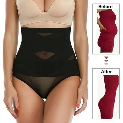 Chiloți Modelatori pentru Abdomen cu Talie Inalta si Corset, Flippy, Negru, Push-Up, Marimea L-1