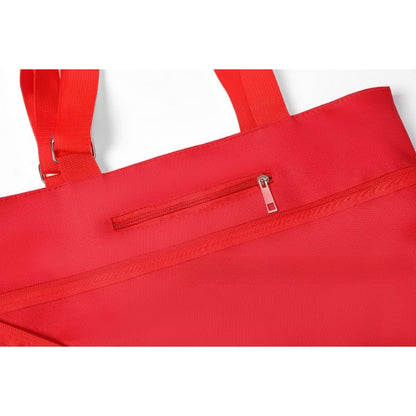 Geanta Pliabila, Flippy, 2 in 1, Carucior cu Roti, pentru Cumparaturi, 19 l, Rosu, Plastic, 39 x 46 x 12 cm-3