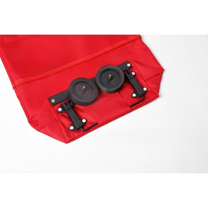 Geanta Pliabila, Flippy, 2 in 1, Carucior cu Roti, pentru Cumparaturi, 19 l, Rosu, Plastic, 39 x 46 x 12 cm-4