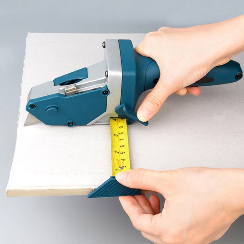 Instrument Manual pentru Bricolaj, Flippy, Ruleta Incorporata, Taiere Gips si Carton, 23x7 cm, Albastru-2