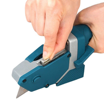 Instrument Manual pentru Bricolaj, Flippy, Ruleta Incorporata, Taiere Gips si Carton, 23x7 cm, Albastru-3