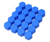 Set x 20 capace prezoane 17mm, rezistente pana la 300 grade C, silicon albastru