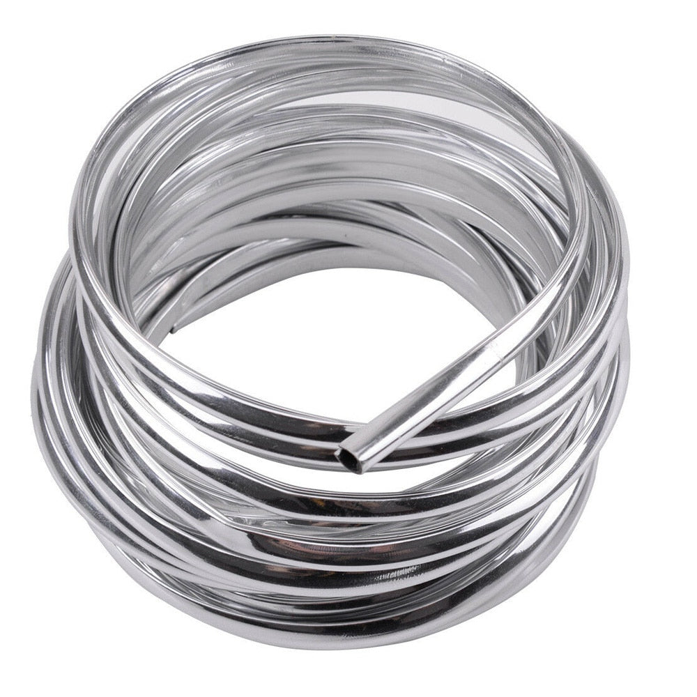 Rola Ornament Auto de tip "U" pentru muchii sau grila ventilatie, 15m liniari, culoare Crom SILVER-1