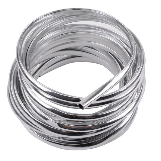 Rola Ornament Auto de tip "U" pentru muchii sau grila ventilatie, 15m liniari, culoare Crom SILVER-1