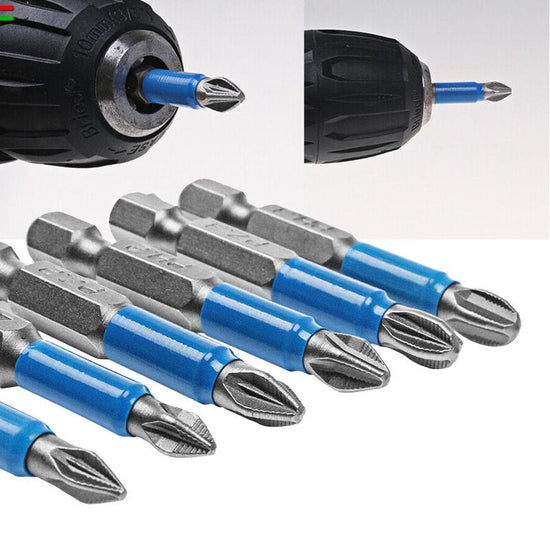10 bucăți de cap magnetic antiderapant pentru șurubelnițe, 50 mm / 75 mm