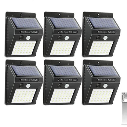 Set de 6 Lampi Solare cu Senzor de Miscare, 30 leduri SMD, rezistenta la apa IP65