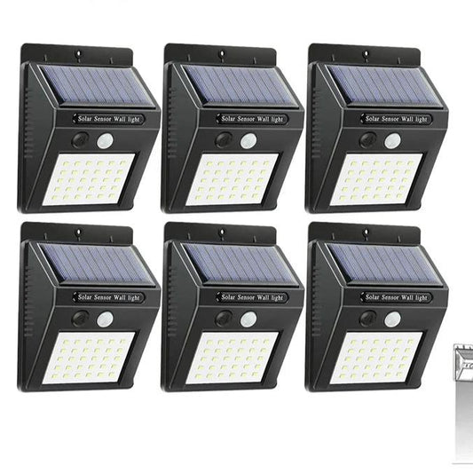 Set de 6 Lampi Solare cu Senzor de Miscare, 30 leduri SMD, rezistenta la apa IP65