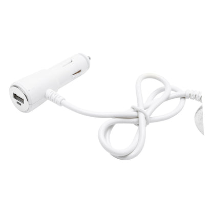 Adaptor bricheta auto tripla 12/24V, iluminata LED, cu intrerupator individual si 1 port USB, 5V, 2.1A-5
