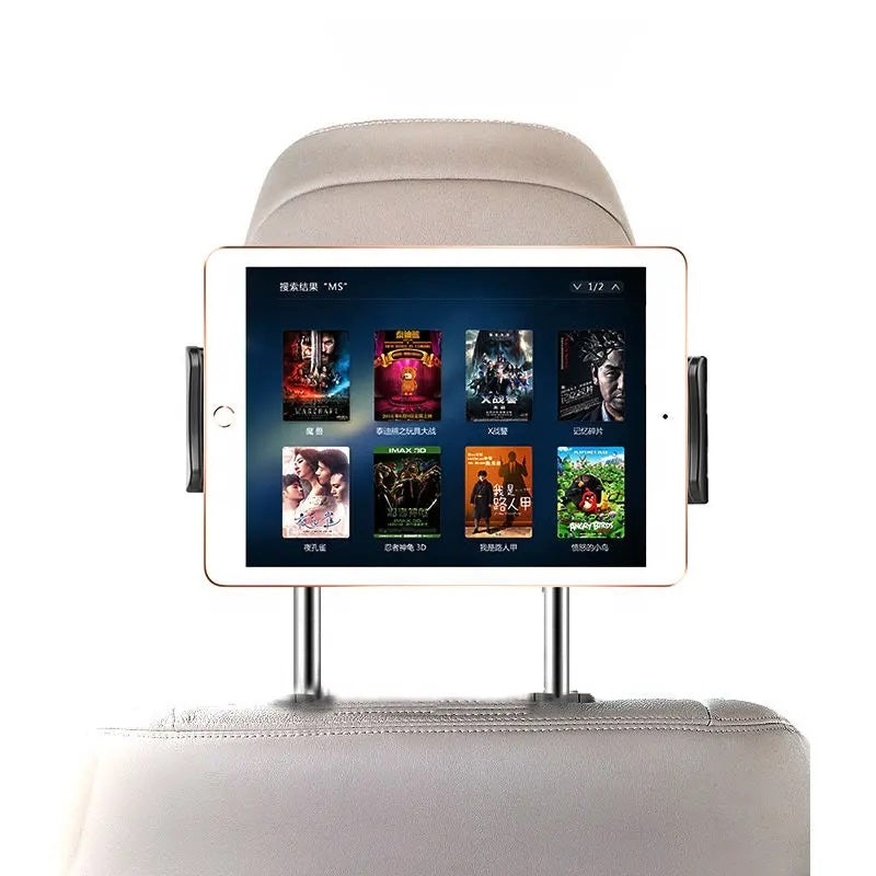 Suport auto pentru telefon si tableta, DSJ, montare pe tetiera, rotire 360°, ajustabil 110-190mm, ABS