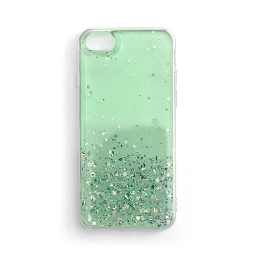 Husa Wozinsky, Star Glitter Shining, Policarbonat, Compatibil Xiaomi Redmi Note 10 Pro, Verde