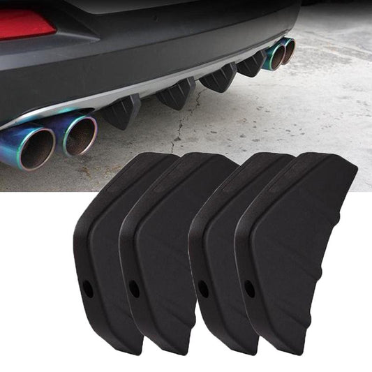 Set 4 ornamente Tuning tip "SPLITTER" pentru bara spate, culoare Neagra-0