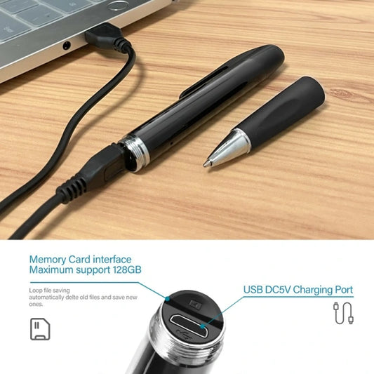 Cameră Spion în Formă de Pix – Full HD 1080p