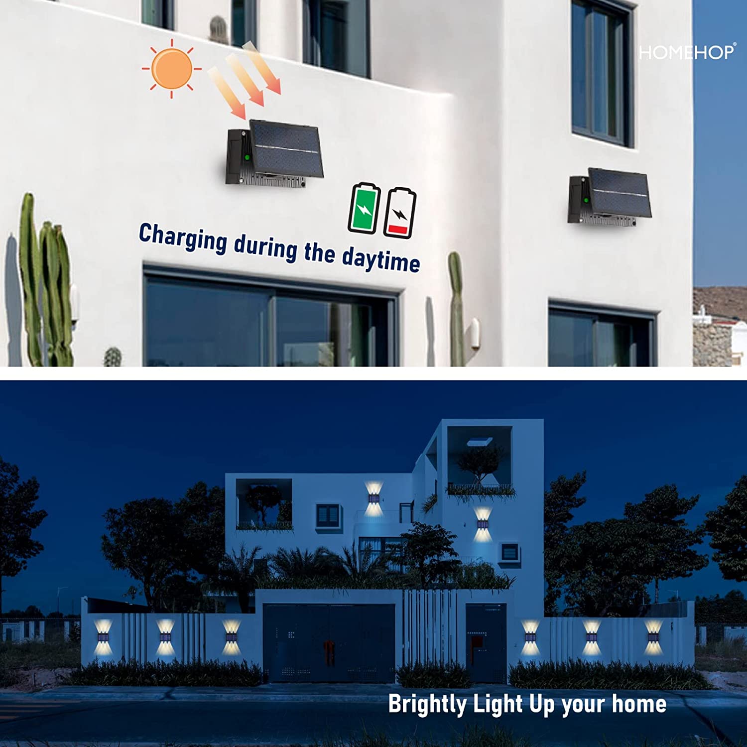 Lampa solara LED, lumina difuza