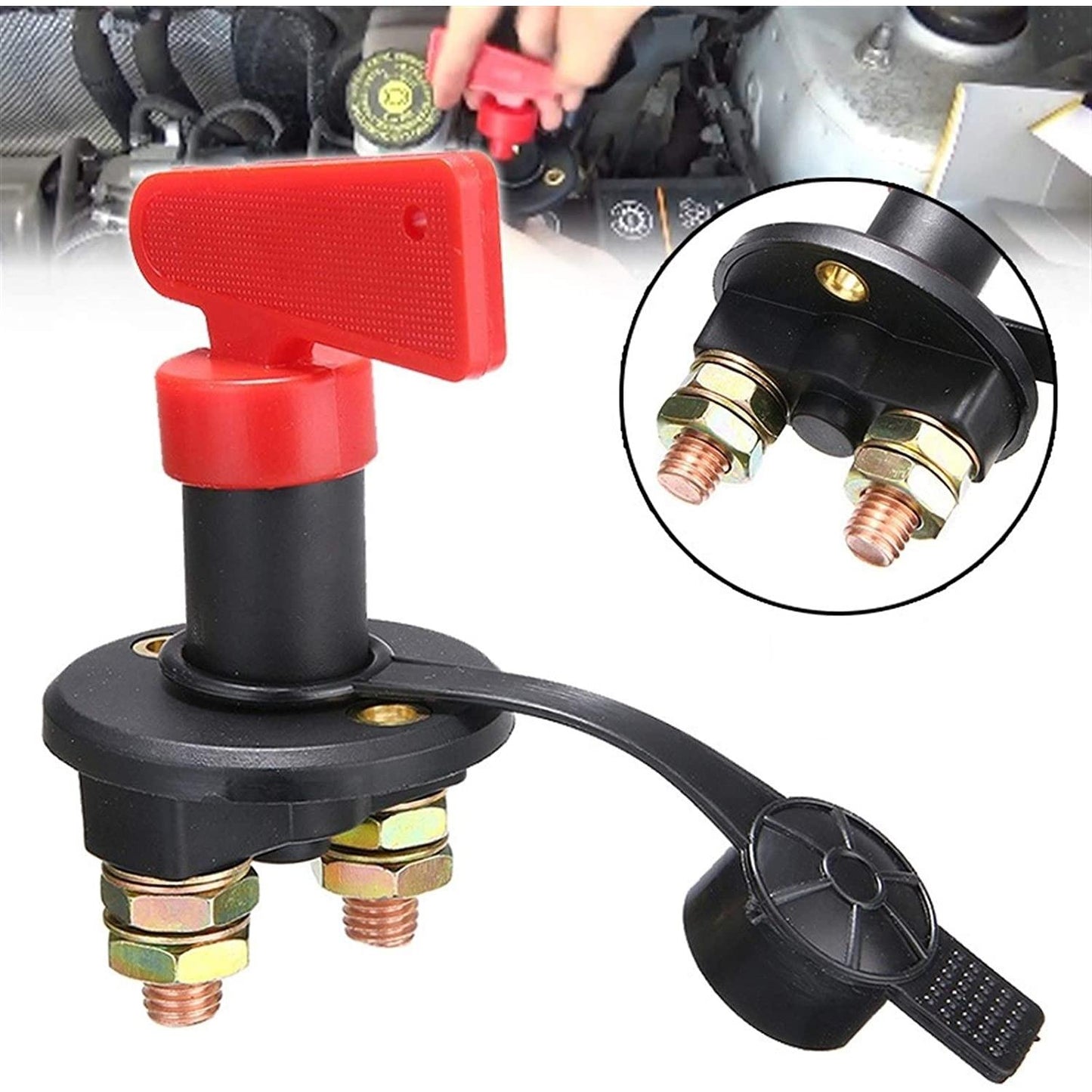 Intrerupator "Contact General" dimensiune MICA pentru Autoutilitara, 12V - 24V, cu cheie din plastic-0