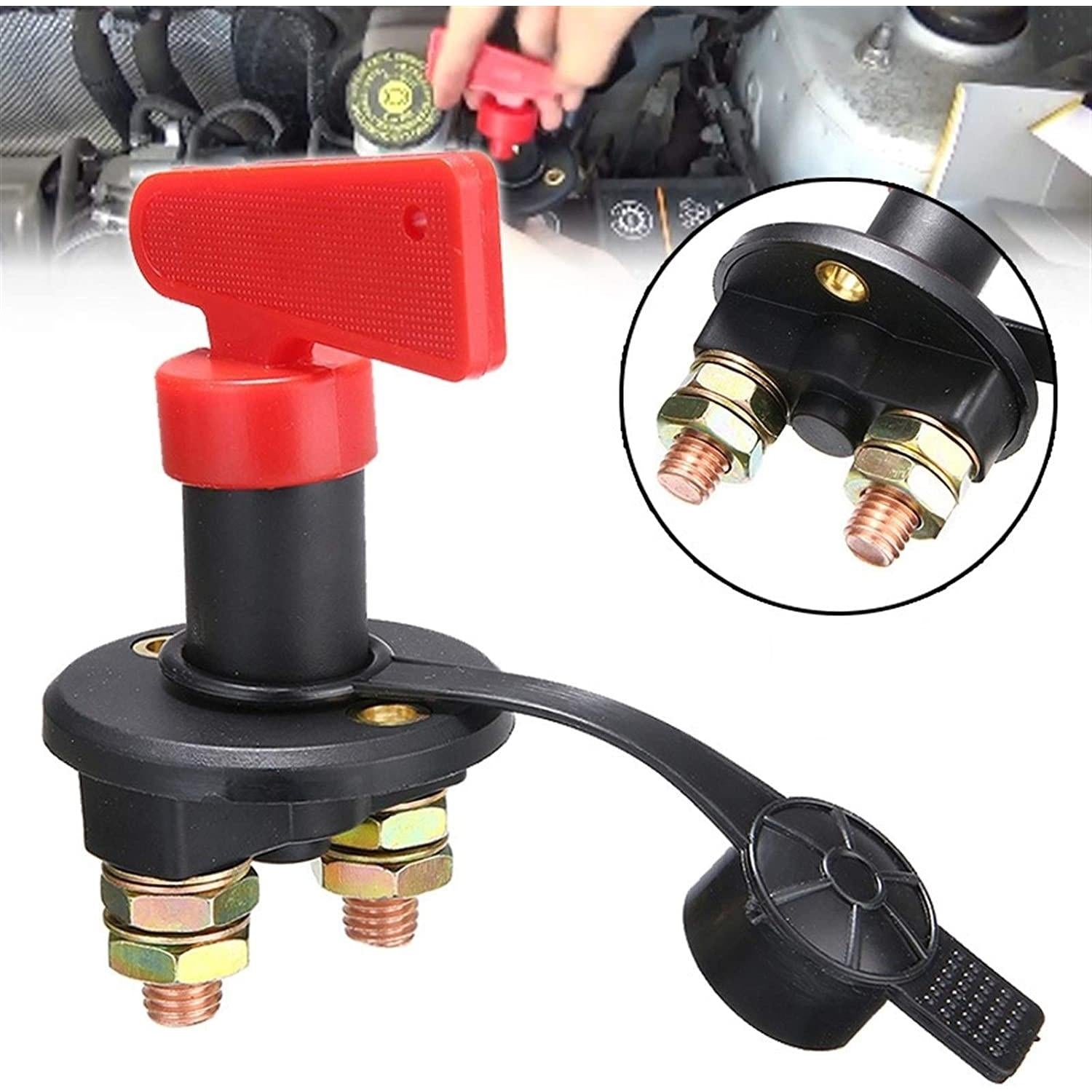 Intrerupator "Contact General" dimensiune MICA pentru Autoutilitara, 12V - 24V, cu cheie din plastic-0