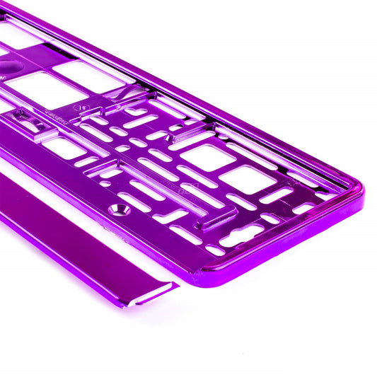 Suport numar inmatriculare din plastic, calitate Premium, culoare VIOLET-0
