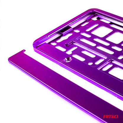 Suport numar inmatriculare din plastic, calitate Premium, culoare VIOLET-3