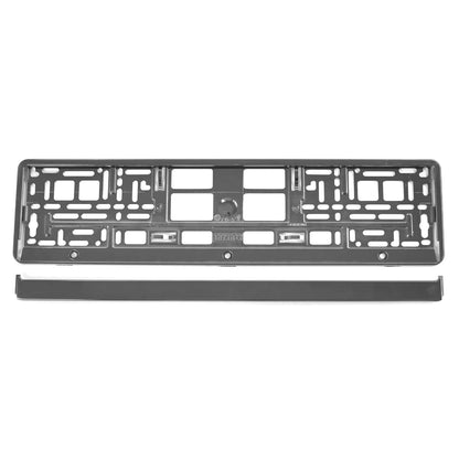 Suport numar inmatriculare din plastic, calitate Premium, culoare GRAFIT-1